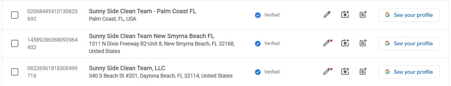 All 3 locations reinstated